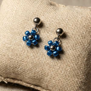 Kolczyki Daisy - electric blue