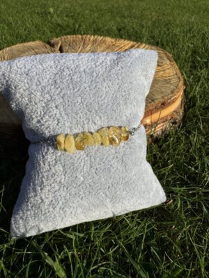 Bransoletka z cytrynem ze stali chirurgicznej