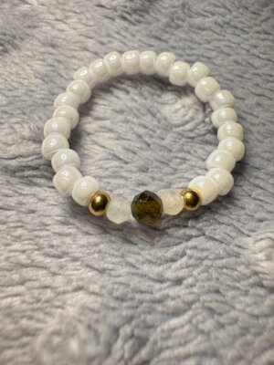 Pierścionek Elastyczny Turmalin