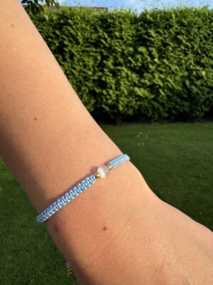 Bransoletka Kocie Oko Baby Blue