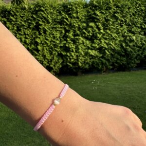 Bransoletka Kocie Oko Baby Pink