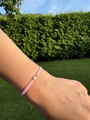 Bransoletka Kocie Oko Baby Pink