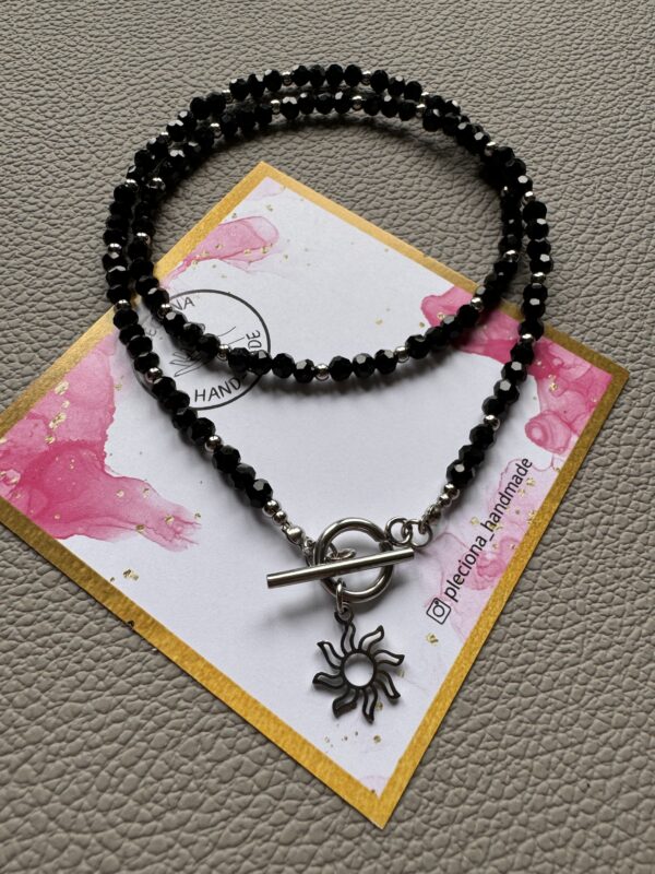 Naszyjnik Black Silver - stal chirurgiczna
