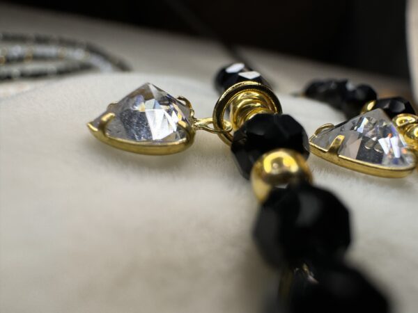 Bransoletka Crystal Black Heart - obrazek 4