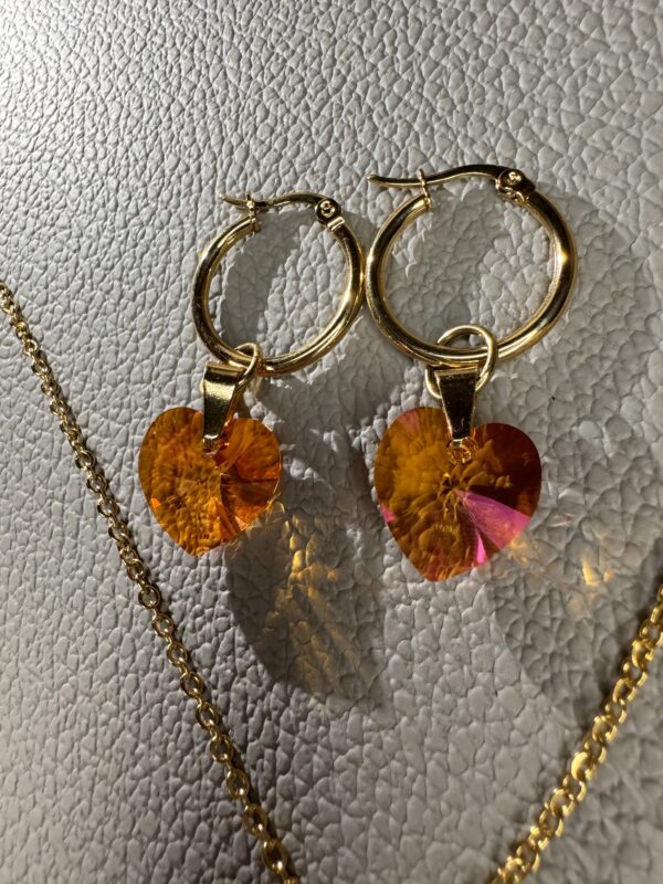 Zestaw Swarovski Gold