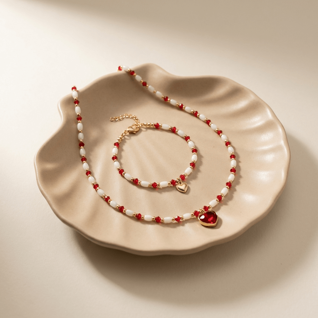 Zestaw Gold Red Heart stal chirurgiczna