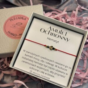 Bransoletka Amulet Ochronny - Hematyt