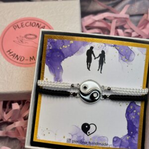 Zestaw bransoletek dla pary Yin Yang